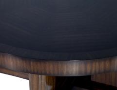 Custom Macassar Ebony Round Modern Cocktail Table - 1994057