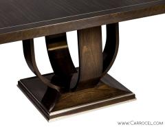 Custom Made Art Deco Macassar Ebony Dining Table by Carrocel - 1994981