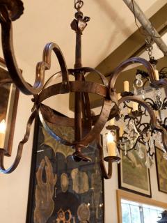 Custom Made Hand Forged Iron Putnam Chandelier - 1776463