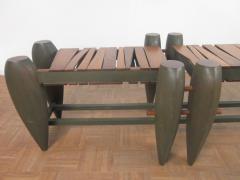 Custom Made Modern Slat Bench - 1155049