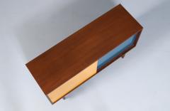 Custom Made Multi Color Lacquered Walnut Credenza by Danish Modern LA - 4430074
