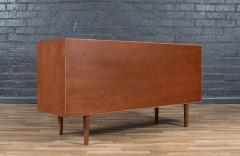 Custom Made Walnut Credenza w Sliding Doors by Danish Modern LA - 4112717
