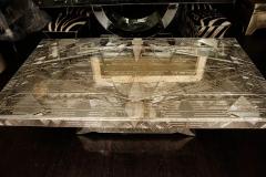 Custom Majestic French Art Deco Style Mirrored Table - 3096706