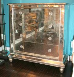 Custom Mirrored Ball Foot Dressers - 3096605