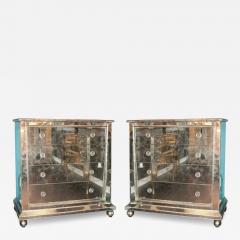 Custom Mirrored Ball Foot Dressers - 3098949