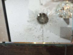 Custom Mirrored Buffet with Pie Crust Edge and Gold Leaf Hardware - 3106334