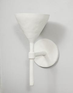 Custom Pair Cone Shaped Plaster Sconces in the Giacometti manner 21st c - 1106278