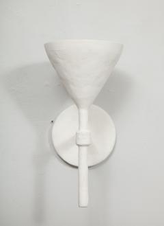 Custom Pair Cone Shaped Plaster Sconces in the Giacometti manner 21st c - 1106282