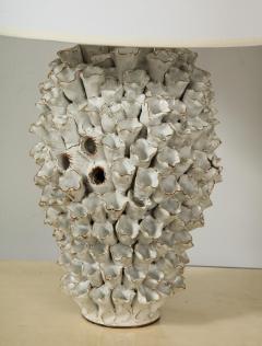 Custom Pair of Barnacle Ceramic Lamps - 1920908