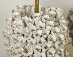 Custom Pair of Barnacle Ceramic Lamps - 1920910