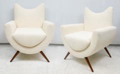 Custom Pair of Sculptural Mid Century Modern Style Lounge Chairs - 4699812