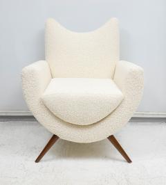 Custom Pair of Sculptural Mid Century Modern Style Lounge Chairs - 4699815