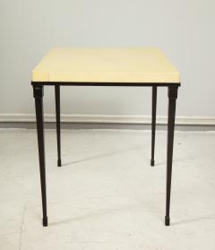 Custom Parchment Top Table with Iron Base - 1920859