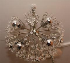 Custom Petite Austrian Snowflake Crystal Flush Mount - 4440273