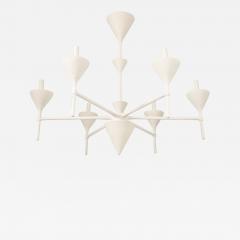 Custom Plaster Gaston Six Arm Chandelier Fixture - 1848386