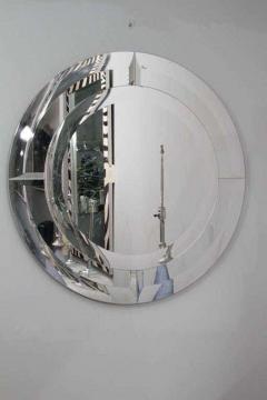 Custom Round Clear Mirror in the Manner of Karl Springer - 3101276