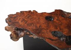 Custom Sequoia Slab Coffee Table W Steel Base - 4348980