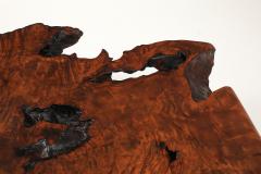 Custom Sequoia Slab Coffee Table W Steel Base - 4348981