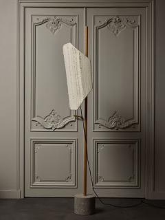 Custom Servomuto Flag Floor Lamp with Loop Shade - 4715976