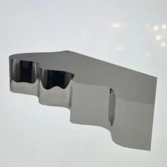Custom Stainless Steel Wall Mounted Wave Console 90 Wide - 4135653