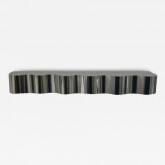Custom Stainless Steel Wall Mounted Wave Console 90 Wide - 4136292
