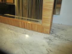 Custom Straw Marquetry Mirror - 344743