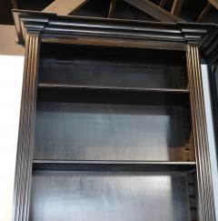 Custom Tall Ebonized Bookcase with Adjustable Shelves - 276356