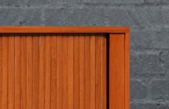 Custom Tambour Door Teak Credenza by Danish Modern L A  - 4610334