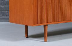 Custom Tambour Door Teak Credenza by Danish Modern L A  - 4610335