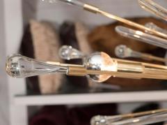 Custom Teardrop Oval Sputnik Chandelier in Brass - 3118800