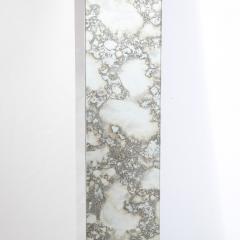 Custom Tessellated Rectilinear Mirror with Beveled Smoked Antique Mirror Edges - 2705061