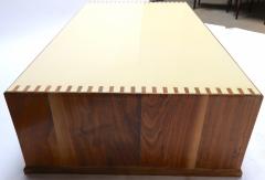 Custom Walnut Coffee Table with Lacquered Top - 289185