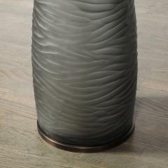 Custom for High Style Deco Murano Smoked Battuto Glass Bronze End Table - 3599934