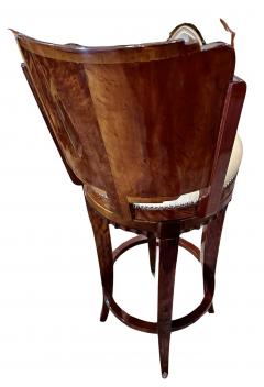 Customer Stools Art Deco Swivel Exotic Woods - 4372665