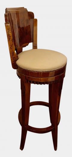 Customer Stools Art Deco Swivel Exotic Woods - 4372672
