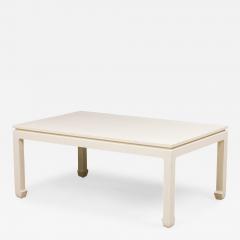 Customizable Asian Contemporary Ming Style Painted Raffia Wrapped Coffee Table  - 4708710