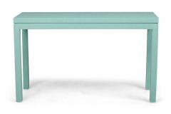 Customizable Asian Contemporary Style Painted Raffia Wrapped Console Table Made - 4655375
