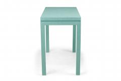 Customizable Asian Contemporary Style Painted Raffia Wrapped Console Table Made - 4655376