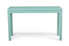 Customizable Asian Contemporary Style Painted Raffia Wrapped Console Table Made - 4655378