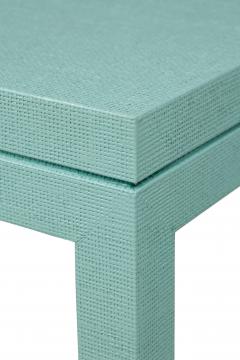 Customizable Asian Contemporary Style Painted Raffia Wrapped Console Table Made - 4655379