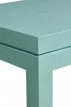 Customizable Asian Contemporary Style Painted Raffia Wrapped Console Table Made - 4655382