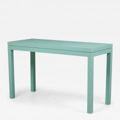 Customizable Asian Contemporary Style Painted Raffia Wrapped Console Table Made - 4708542