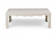 Customizable Asian Style Painted Raffia Wrapped Coffee Table Made to Order  - 4171870