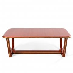 Customizable French 1940s Style Makore Veneer Coffee Table manner of Maxime Old - 4630817