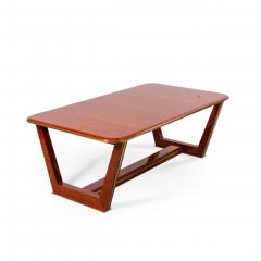 Customizable French 1940s Style Makore Veneer Coffee Table manner of Maxime Old - 4630818