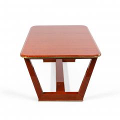 Customizable French 1940s Style Makore Veneer Coffee Table manner of Maxime Old - 4630819