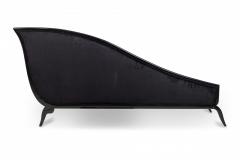 Customizable French Art Deco Lacquered and Upholstered Sleigh Recamier Made to - 4630907