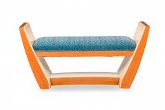 Customizable French Art Deco Style Custom Wooden Upholstered Bench - 4171882