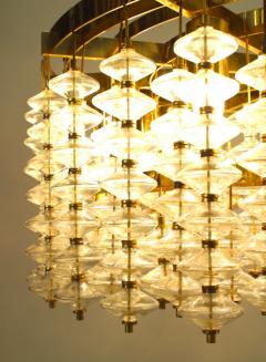 Customizable Italian Bubble Glass and Brass Chandeliers Made to Order  - 4161889