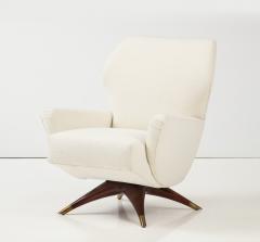 Customizable Modernist Club Chair in swivel or stationary base - 3387716